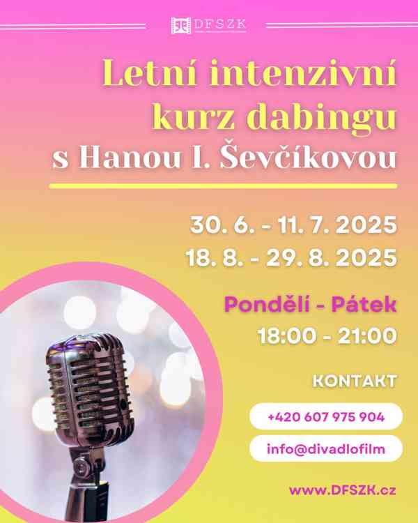 Intenzivní letní kurz DABINGU - foto 3