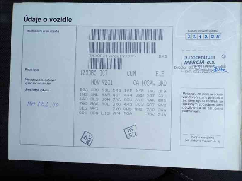 Škoda Octavia 2,0 TDI TAŽNÉ ZAŘÍZENÍ - foto 12