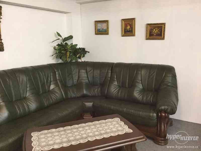 Nová rustikalni rohová kožená sedací souprava 4+R+2 - foto 3