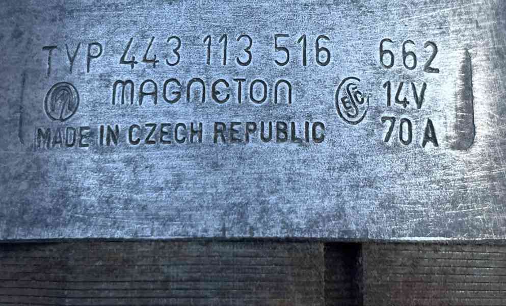 Alternátor TAZ 1500, FAVORIT, ŠKODA 125 - foto 3