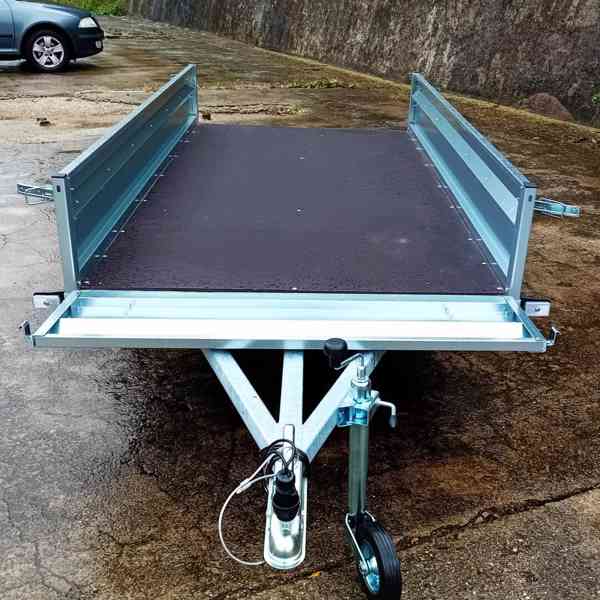 Nový přívěsný vozík 2,35m x1,30, profi - svařovaný rám, DPH - foto 11