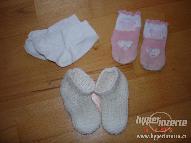 Ponožky cca 2-3 měs. - foto 1