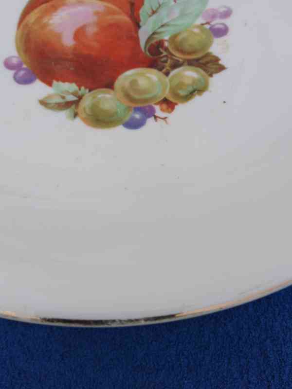 Starožitný porcelánový podnos na nožce - foto 7