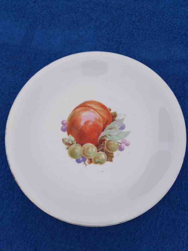 Starožitný porcelánový podnos na nožce - foto 2