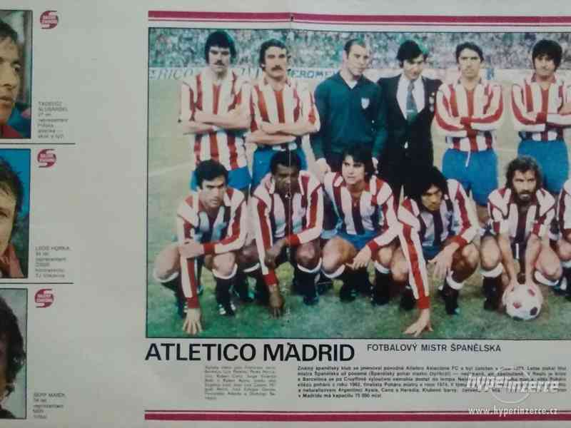 Atletico Madrid 1977 - fotbalový mistr Španělska - foto 1