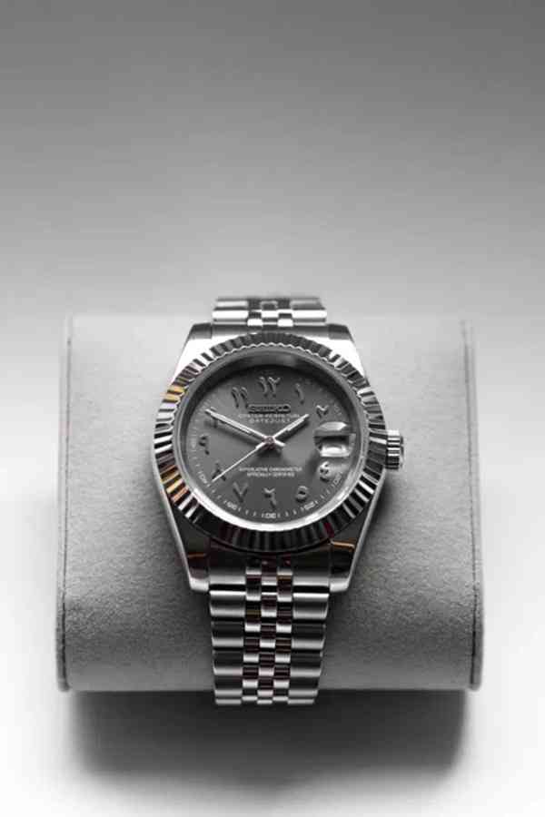 Hodinky SeikoMod Datejust Arabic Gray - foto 3