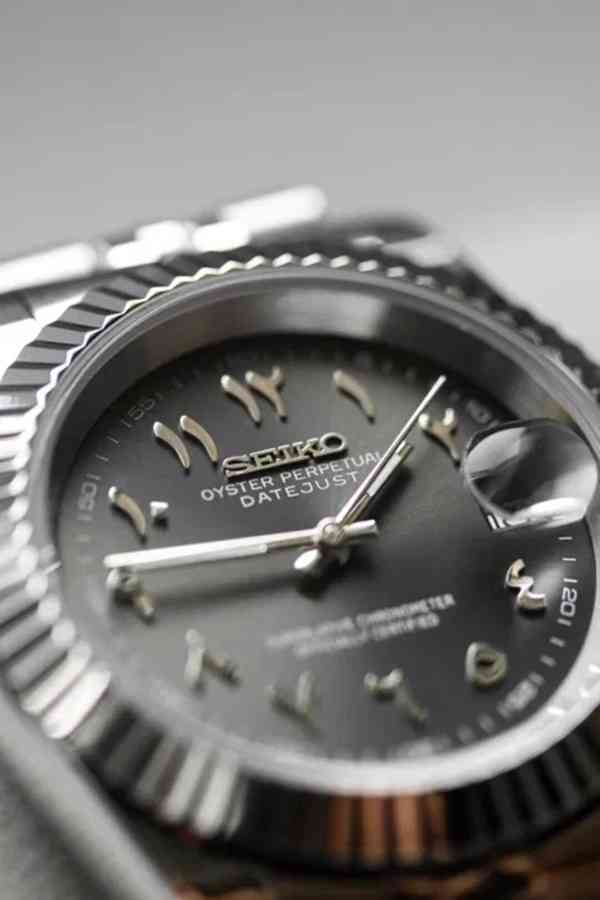 Hodinky SeikoMod Datejust Arabic Gray - foto 2