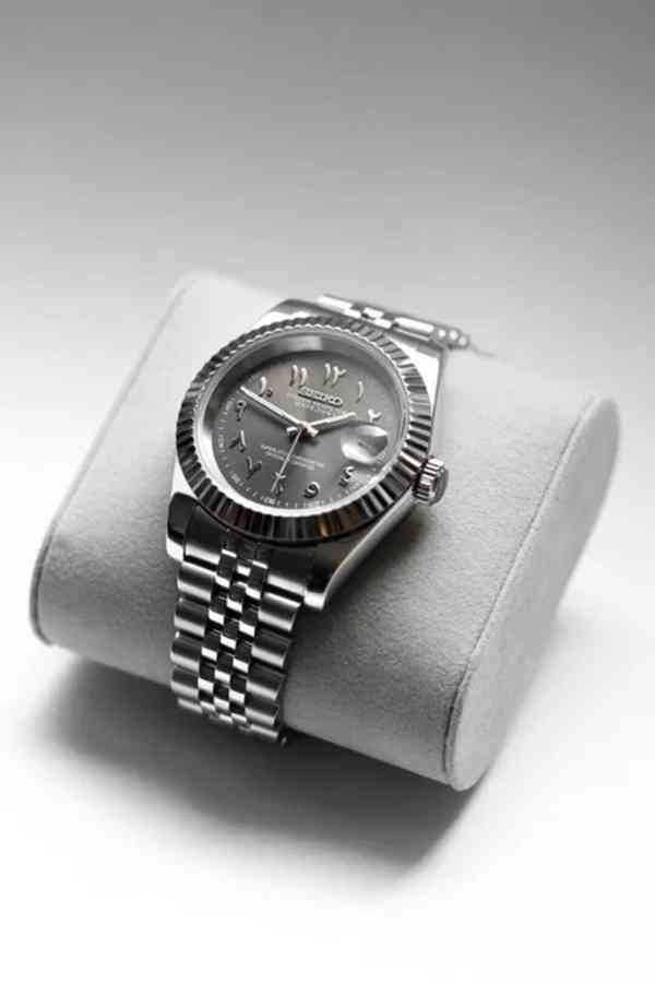 Hodinky SeikoMod Datejust Arabic Gray - foto 4