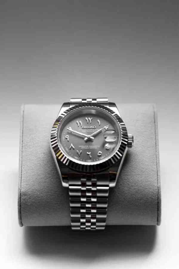 Hodinky SeikoMod Datejust Arabic Gray - foto 7