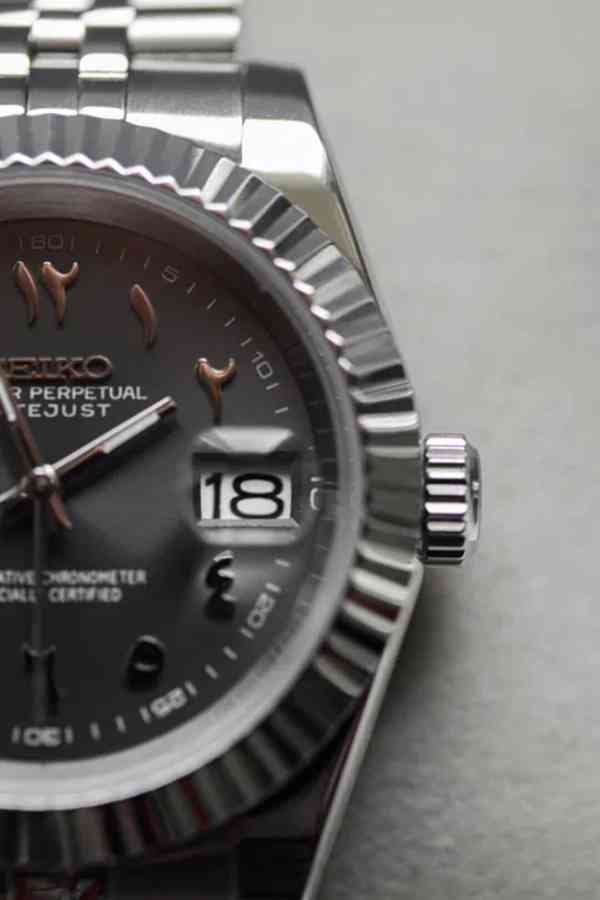 Hodinky SeikoMod Datejust Arabic Gray - foto 6