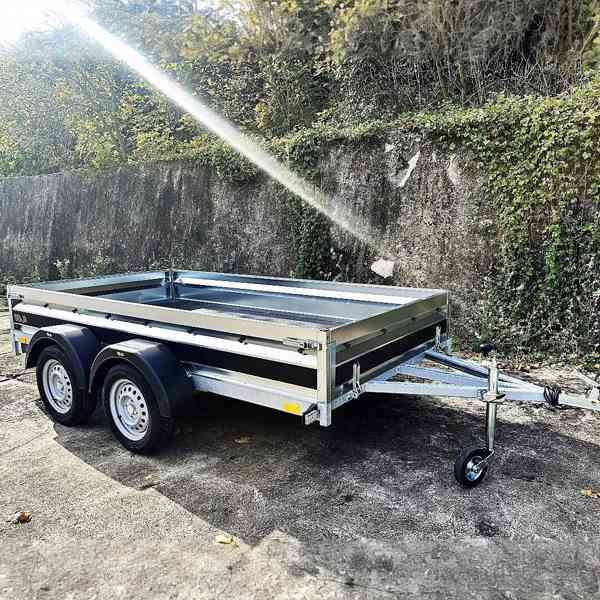 Přívěsný vozík profi, NOVÝ 3,0m x1,50, 2x náprava 750kg,DPH - foto 2