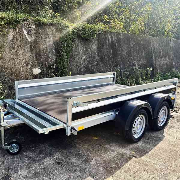 Přívěsný vozík profi, NOVÝ 3,0m x1,50, 2x náprava 750kg,DPH - foto 3