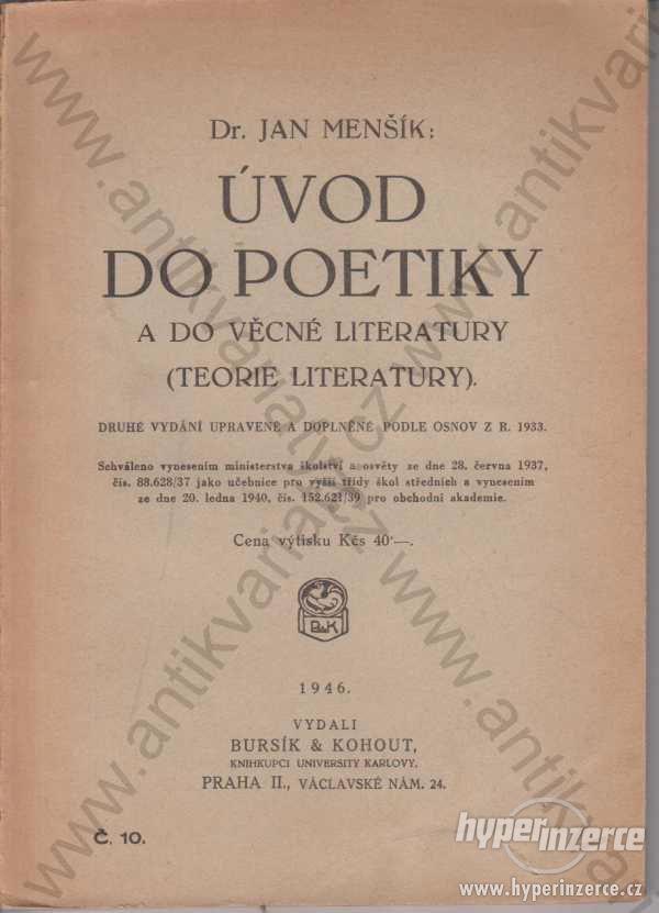 Úvod do poetiky a do věcné literatury 1946 - foto 1
