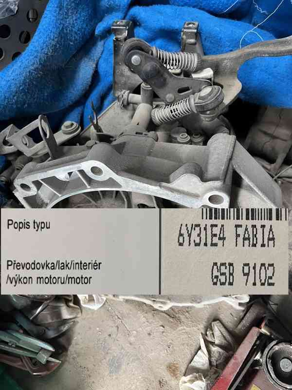 Převodovka ŠKODA FABIA - VW, kod GSB - foto 2