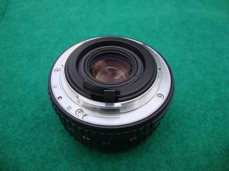 Objektiv SMC Pentax - A 1:2 50mm pěkný plně funkční clona - foto 8