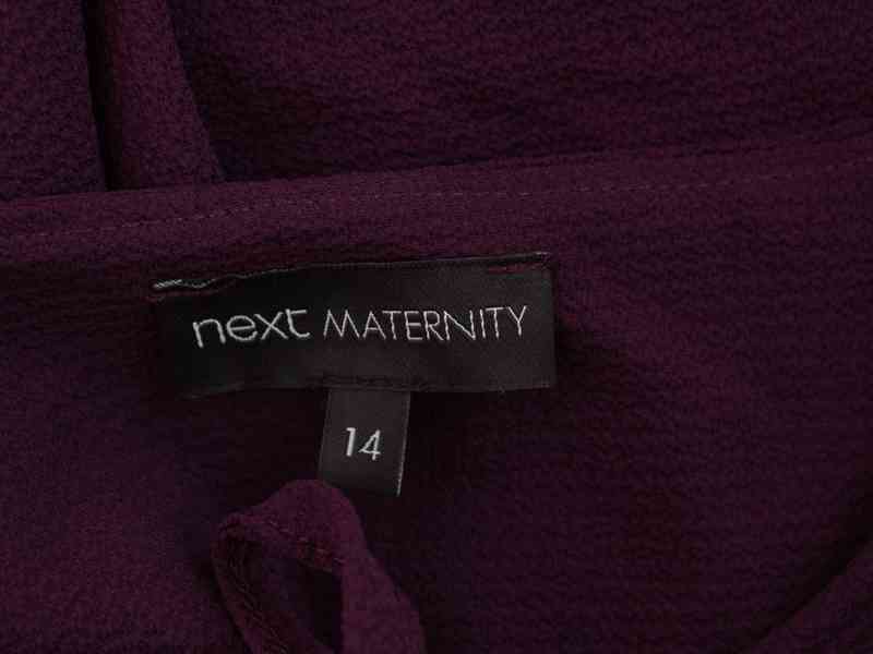 UK14 42/XL Fialové mateřské těhotenské šaty Next - foto 4