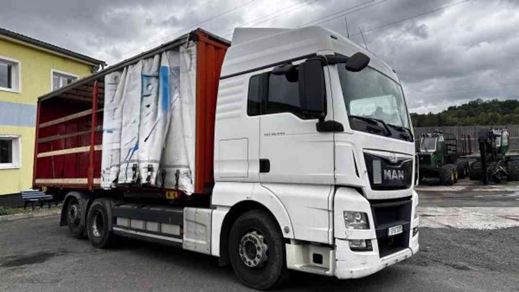 Eur6 BDF 7.3+7.3m MAN 6x2 +18t tandem lowdeck přívěs - foto 3