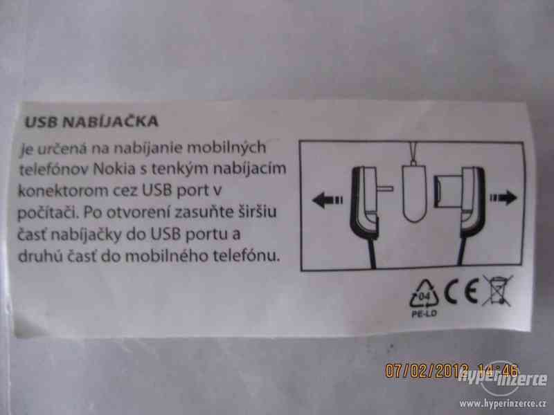 USB nabíječka NOKIA 6300+SIM karta ZDARMA!!! - foto 2