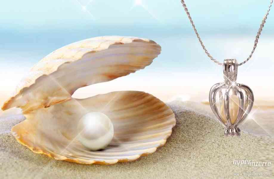Náhrdelník s perlou přání v perlorodce - nová, záruka - foto 1