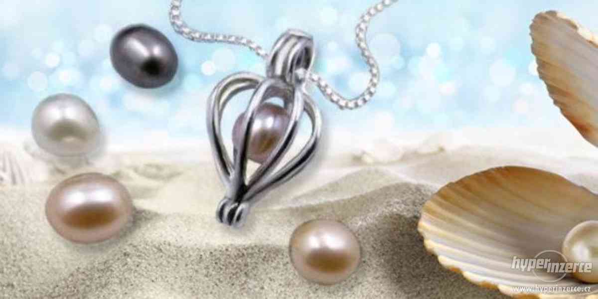 Náhrdelník s perlou přání v perlorodce - nová, záruka - foto 2