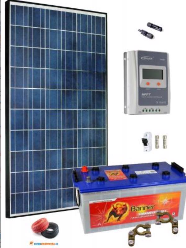 Sol rn Elektr rna 12V 285 Wp Na Chaty Karavany Lod Bazar 