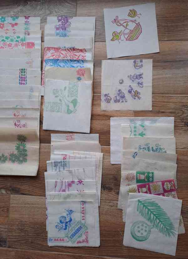 Retro papírové ubrousky - foto 2