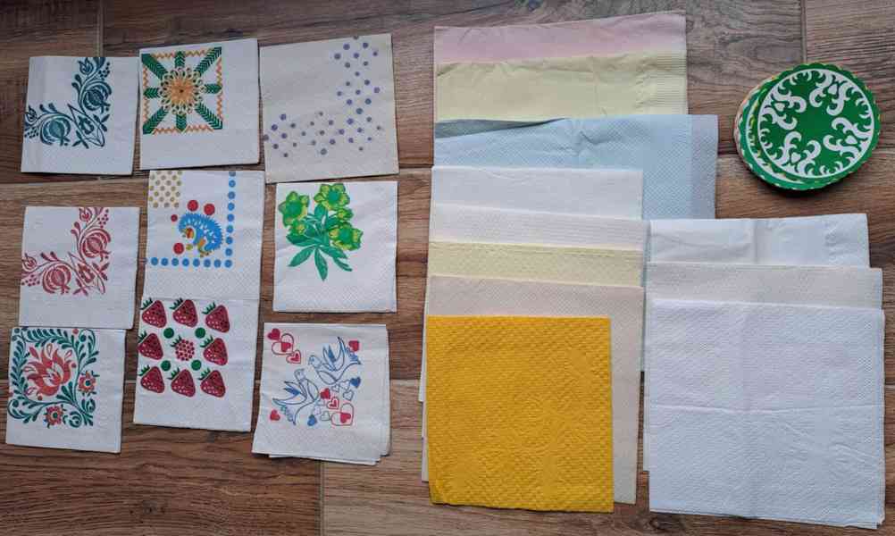 Retro papírové ubrousky - foto 6