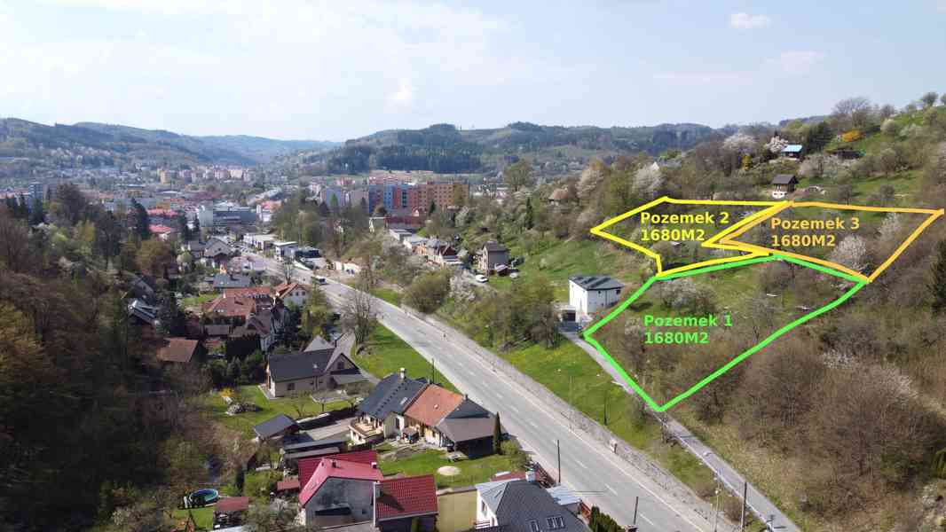 Prodej až 3 stavebních pozemků celkem 5038m2 Vsetín - foto 4