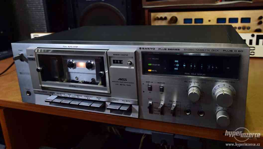 SANYO Plus D60 Stereo Cassette Deck - kazetový magnetofon - foto 2