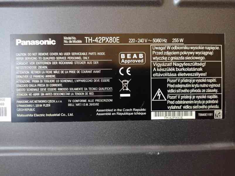 Plazma TV Panasonic TH-42PX80E - foto 10