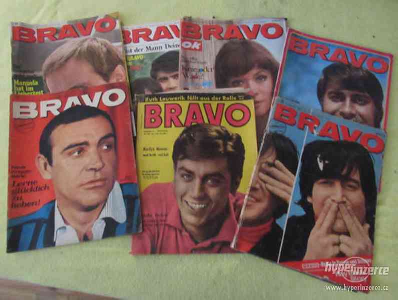 Časopisy Bravo + něm. a angl. prospekty popmusic ze 60 let - foto 1