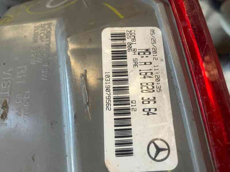 Mercedes GL164 Zadní světla A DALSI DILY INFO TEXT - foto 2
