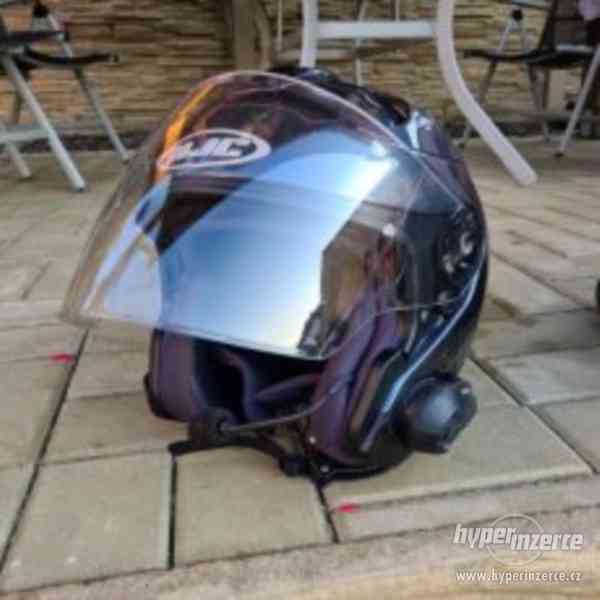 Motorkářská helma HJC + intercom - foto 4