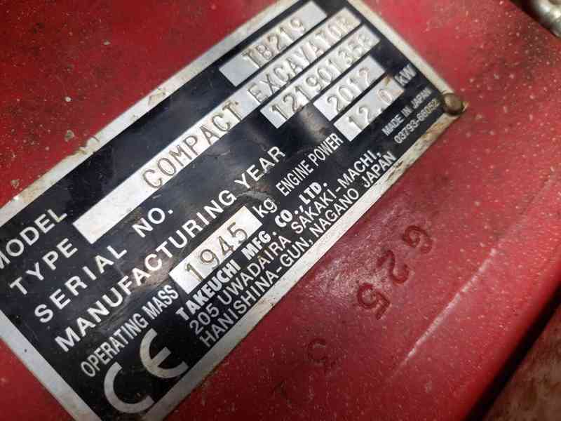 Takeuchi TB219 - foto 6