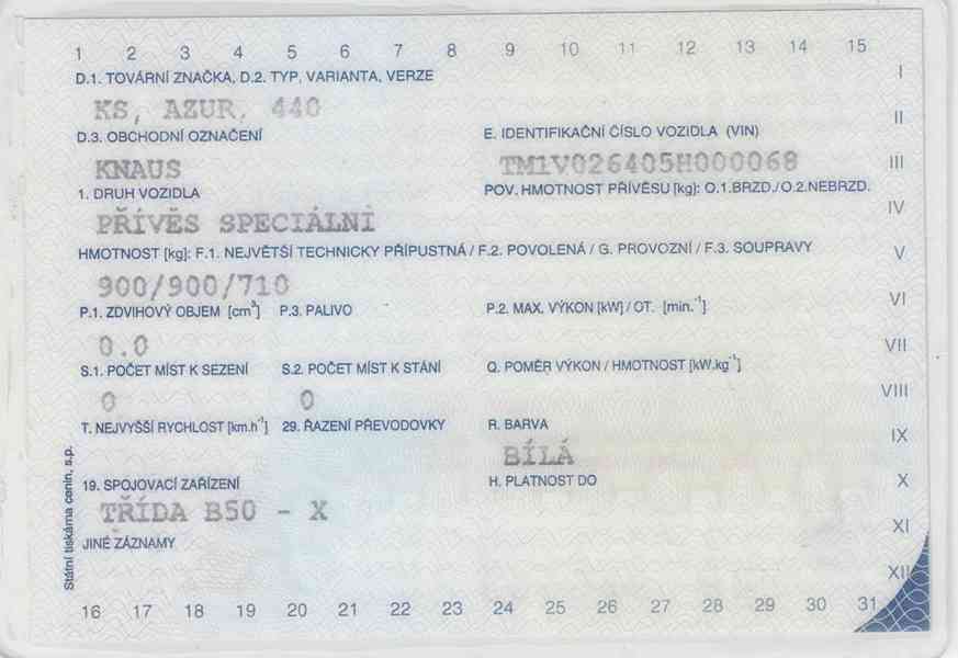 Knaus Azur, České doklady, nová STK v ceně. - foto 17