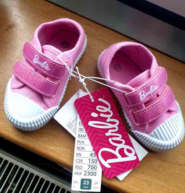 Barbie dětské boty č.23 - Pepco ( nové ) - foto 2