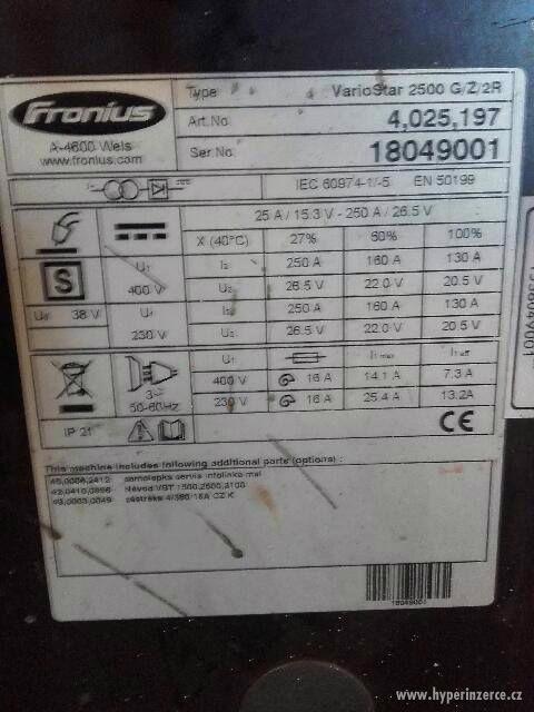 FRONIUS-Vario Star 2500 - foto 3
