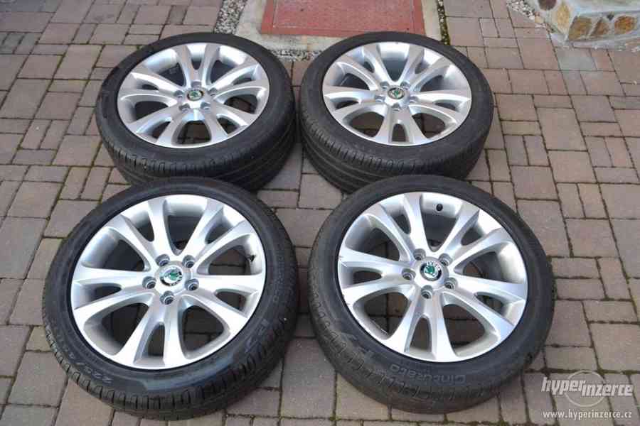 Alu orig.Š.Superb 2+pneu Pirelli P7- 225/45R17 - foto 1