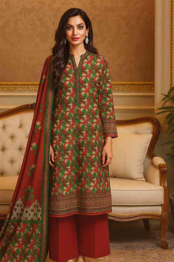 3 Pcs Women's Unstitched in pakistan-0327766312