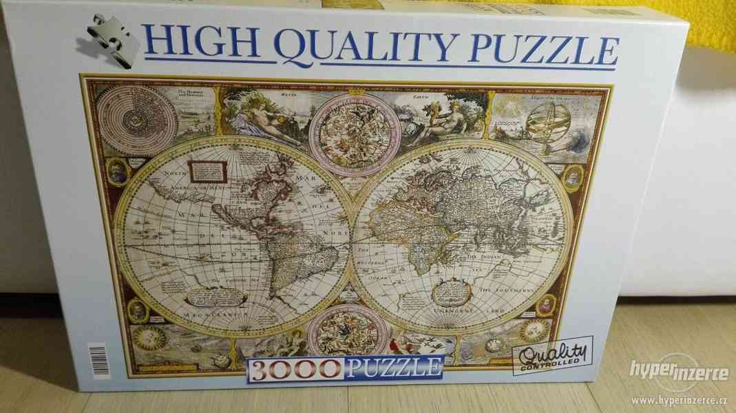 puzzle 3000 dilku - historicka mapa sveta - foto 1