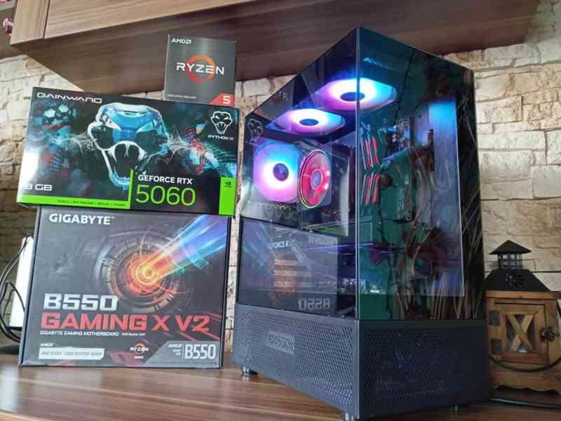 🔥 HERNÍ PC RYZEN 5 5600X, 16GB RAM, RTX 5060 PYTHON, SSD 🔥 - foto 4