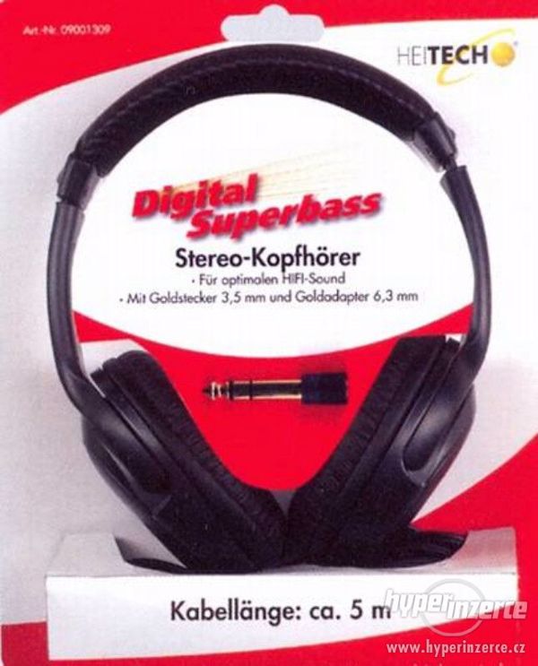 Digitální stereo sluchátka – superbasová   9001309 - foto 1