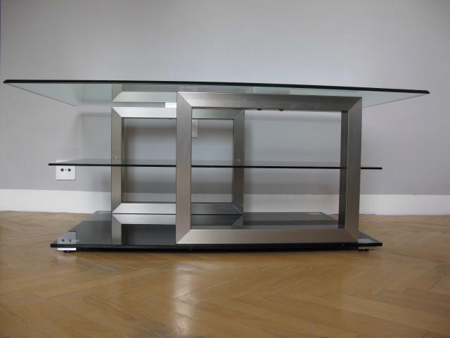Konferenční/Televizní stolek SKLO-černá, Design Kus - foto 4