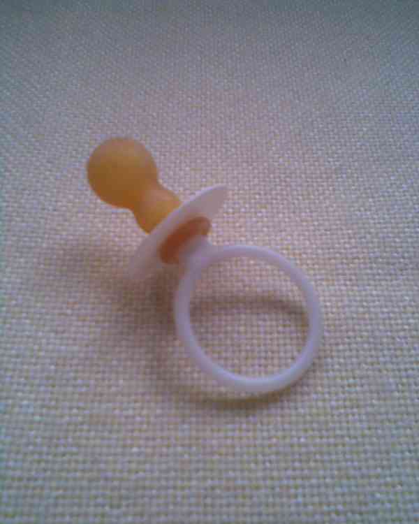 Retro dudlík a chrastítko, žirafa - foto 2