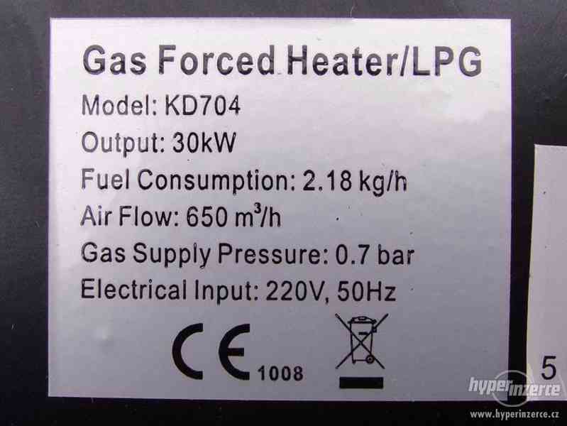 Plynová horkovzdušná turbína (teplomet) 30KW LPG - foto 5
