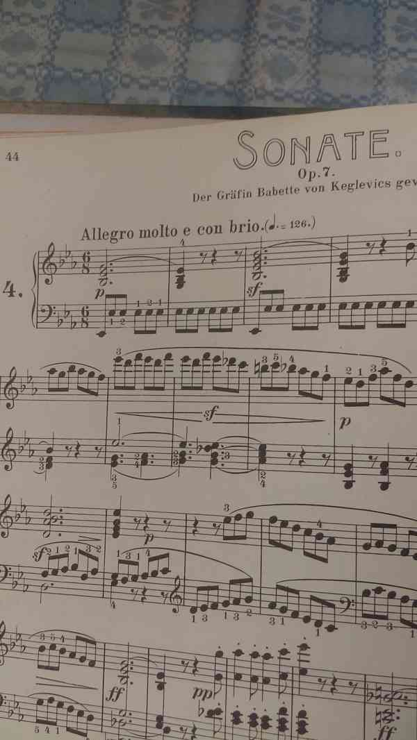 Noty pro klavír, Beethoven - 16 sonát, historický komplet - foto 6