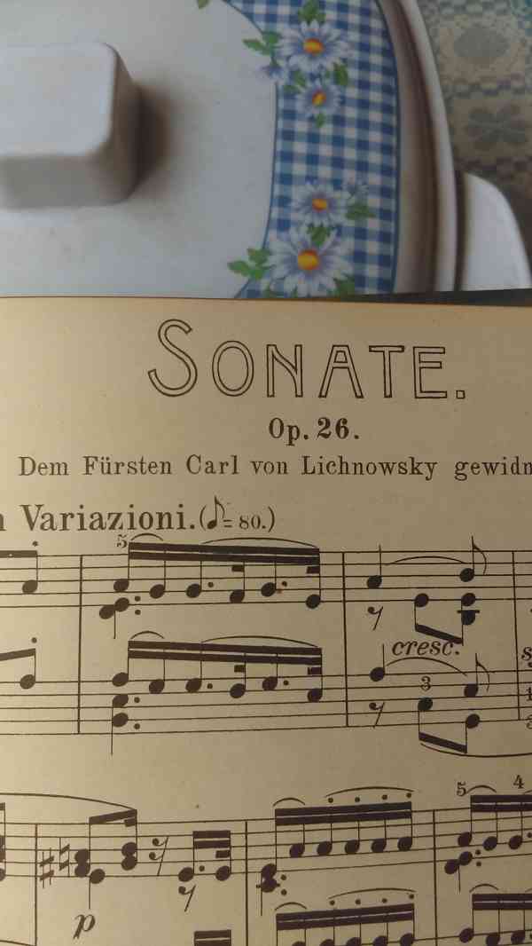 Noty pro klavír, Beethoven - 16 sonát, historický komplet - foto 4