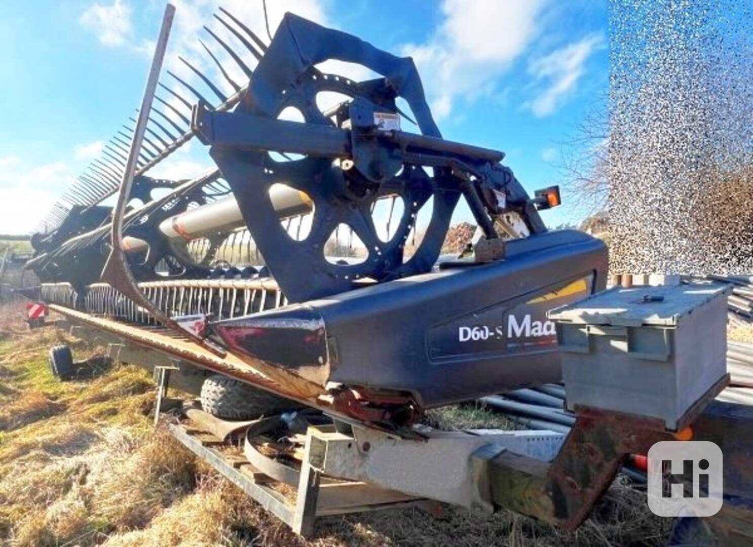 10.5m kombajn lišta MacDon D60S adapter na přívěsu ZDT - foto 1