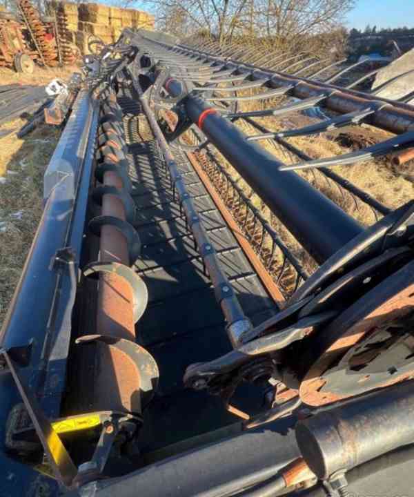 10.5m kombajn lišta MacDon D60S adapter na přívěsu ZDT - foto 4