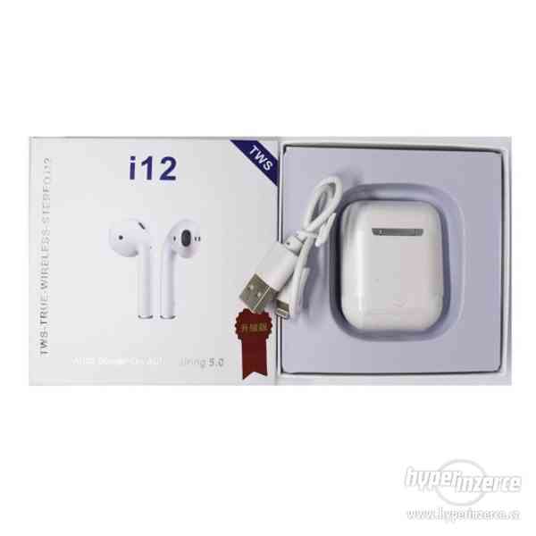 Bezdrátové bluetooth sluchátka ve stylu Airpods i12 TWS - foto 1